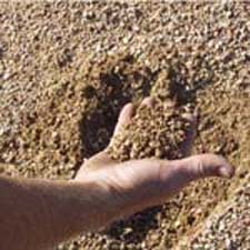 1/2-inch minus screened decomposed granite gravel